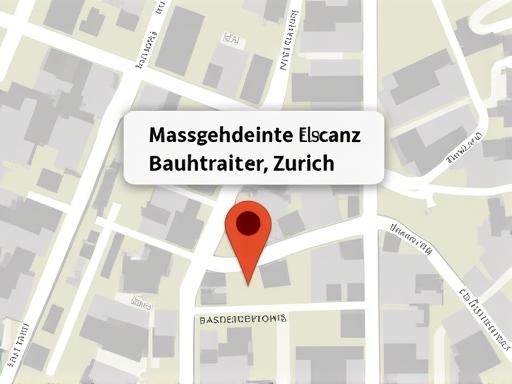 Karte mit dem Standort von Massgeschneiderte Eleganz in der Bahnhofstrasse, Zürich.